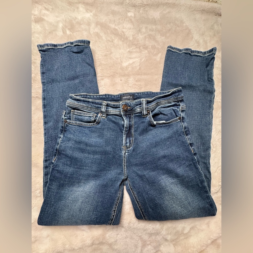 2 for $20// Classic Bootcut Blue Jeans Men - Picture 3 of 6